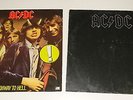 2 x AC / DC . vinyl . Highway to Hell / Back in Black . bon scott. angus young