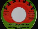 CREEDENCE CLEARWATER REVIVAL: Who’ll Stop the Band FANTASY DJ Promo 45 NM- Rock