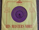 ELVIS PRESLEY, ALL SHOOK UP, 1957 HMV PURPLE LABEL GOLD PRINT 45 + HMV BAG