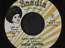 THUNDER, LIGHTNING & RAIN: Super Funky / Part 2 45 (tiniest pressing bubbles th