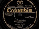 IDAHO, Bertha. Graveyard Love/ Right Eye. Columbia 14355-D 78 rpm Blues  E/E+