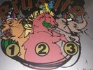 erasure the circus tour 3 x couloured disc