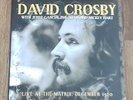 DAVID CROSBY - LIVE AT THE MATRIX 1970 WITH JERRY GARCIA ETC NEW 180g LP SEALED