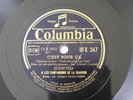 Edith Piaf C'est pour ça 78 Tours Columbia 30CM
