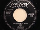 HARVEY and the MOONGLOWS Ten Commandments of Love Mean Blues London UK Hear  45