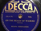 78rpm [1934] MOANA SERENADERS 