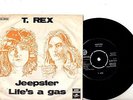 T REX  7'' PS Jeepster DENMARK EMI 6E 006-93054 RARE unique DANISH ONLY COVER 45