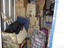 Abandoned Storage Unit LP Vinyl Records Kitchen Cutlery Chairs Boxes clothes etc
