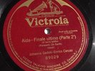 Johanna Gadski & Enrico Caruso - 78rpm single 12-inch – Victrola #89029 Aida