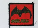 USED Overkill under the influence vintage music patch metal hardrock USED RARE
