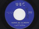 '61 Rockabilly/White DooWop GARY DRIVER Dance Me To Death/I'm Yours UBC M- HEAR