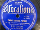 Vocalion 5129  BILLIE HOLIDAY Swing Brother Swing EE+ 78 rpm Jazz 1939
