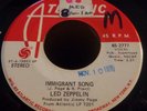 184...PROMO ROCK 45...LED ZEPPELIN...IMMIGRANT SONG...ONE SIDED...STRONG VG+