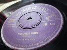 ELVIS PRESLEY :BLUE SUEDE SHOES / TUTTI  FRUTTI 1956 HMV 45 V/G PLUS VINYL