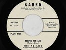 Northern Soul 45 - Ad Libs - Think Of Me - Karen - mp3