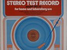 STEREO TEST RECORD: Stereo Review SRT 14-A Audiophile Tracking Vinyl LP w/ Book