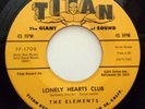 ELEMENTS 45 Lonely hearts club / Bad man TITAN  Doowop Kz245