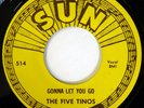 FIVE TINOS 45 Gonna Let You Go/Mambo Baby SUN doo wop NM d2306