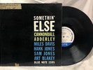 Cannonball Adderley Somethin' Else LP Mono Blue Note 1960 Jazz Miles Davis RVG