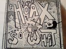 THE HOAX SO WHAT BLUE VINYL PLUS 2 INSERTS RARE POST PUNK