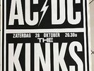 AC/DC - The KINKS - TOUR 1978 - 70x100cm Envoi TUBE  AFFICHE / POSTER VINTAGE