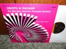 Concepts In Percussion Ohio State University James Moore Mark Op Art Cover LP