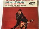 JOHNNY HALLYDAY  TU PARLES TROP  45T EP  DISQUES VOGUE  EPL.7824 AVEC LANGUETTE