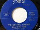 TEXAS GARAGE PSYCH ROCK 45 / PURPLE HAZE / IT'S GETTING HARDER / JMS / HEAR