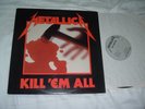 METALLICA Kill 'Em All LP classic ORIGINAL US MEGAFORCE SILVER   label press