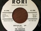 PROMO GARAGE SURF INSTRO 45 / FABULOUS CONTINENTALS BREAKIN UP / VENUS RORI 709