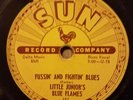 Little Junior's Blue Flames SUN 187 Fussin' and Fightin' Blues 78rpm RARE