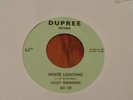 45 RPM Valley Serenaders DUPREE White Lightning MICHIGAN ROCKER   VG++ to M-