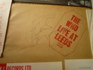THE WHO LIVE AT LEEDS SIGNED LP ALBUM VINYL ORIGINAL WITH ALL INSERTS EXCELLENT