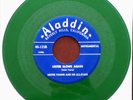 LESTER YOUNG - D.B. BLUES b/w LESTER BLOWS AGAIN- ALADDIN 45 - GREEN VINYL