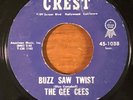 ROCKABILLY 45  THE GEE CEES BUZZ SAW TWIST  W/ EDDIE COCHRAN CREST 1038