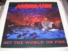 ANNIHILATOR SET THE WORLD ON FIRE 1st EDITION LP megadeth testament overkill