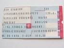 The Rolling Stones Ticket 23. Juli 1978, Anaheim Stadium, California, U.S.A