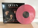 QUEEN - GREATEST HITS - LIKE NEW UNPLAYED PINK COLORED VINYL LP RECORD