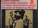 JOHNNY GRIFFIN & EDDIE 'LOCKJAW' DAVIS: Lookin' At Monk LP (maroon lbl, shrink,