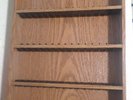 Wooden and Plastic 64 Cassette Tape  Holder Storage Rack Display Mountable VTG