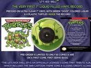 teenage mutant ninja turtles 7 Inch Liquid Ooze Filled Vinyl Record