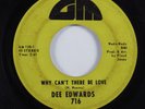 Northern Soul 45 DEE EDWARDS Why Can't There Be Love GM HEAR