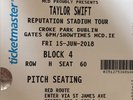 2 x Taylor Swift Reputation Tickets Dublin Croke Park June 15th 2018