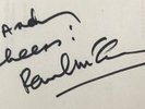 PAUL McCARTNEY SIGNED BLACKBIRD SINGING BOOK 2001. THE BEATLES