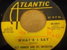 RARE YELLOW PROMO  ATLANTIC 45...RAY CHARLES...WHAT'D I SAY...45-2031