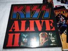 KISS LP KISS ALIVE II W/ RARE DOUBLE KISS LOGO ALL INSERTS BOOKLET /PHOTOS