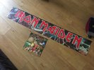 RARE   Real Signed Iron maiden massive banner by all members of the band