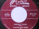 CHAMPION JACK DUPREE Highway Blues bw Shake Baby Shake 45 RED ROBIN VG+ EX RARE