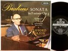 SXL 6041 WB ED1 Curzon, Brahms piano sonata, op. 5, 2 Intermezzos