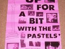 THE PASTELS SUPERB U.K. RECORD COMPANY PROMO POSTER ‘UP FOR A BIT’ ALBUM IN 1987